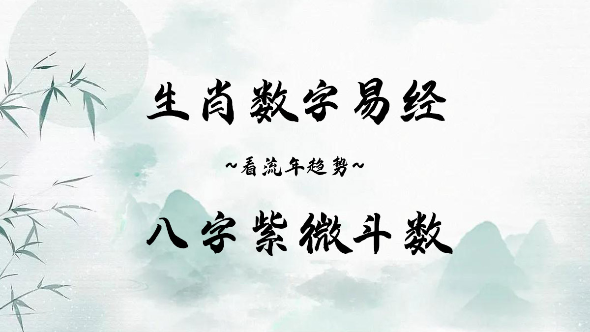 流年趋势八字紫微斗数生肖数字易经